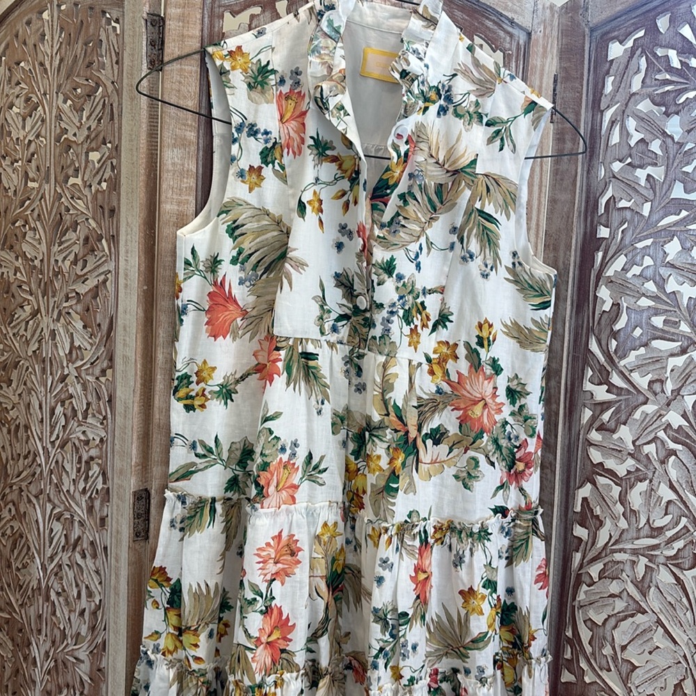 Erdem linen dress 8